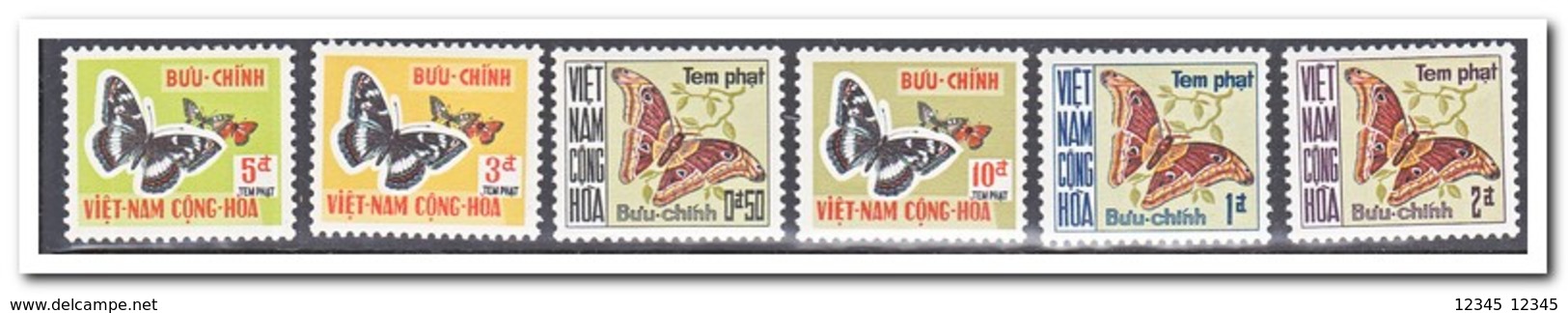 Vietnam 1968, Postfris MNH, Butterflies - Vietnam