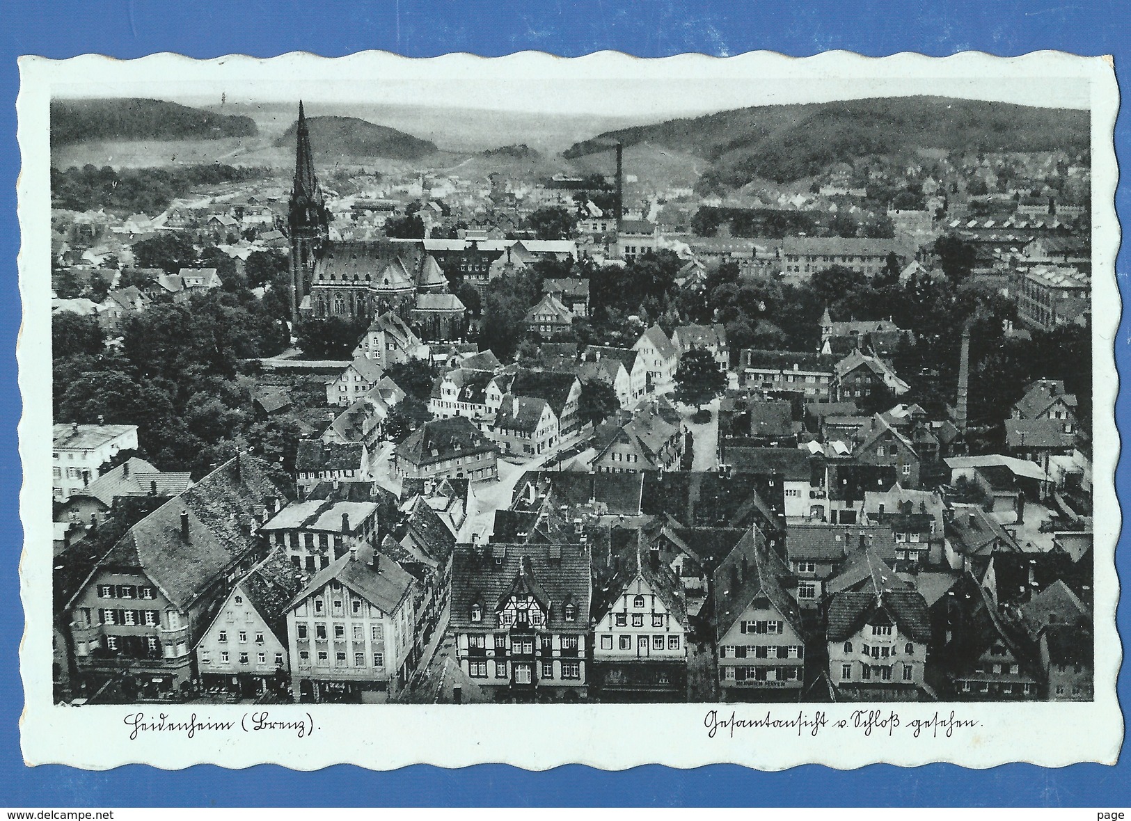 Heidenheim,Gesamtansicht Vom Schloß Gesehen,1939, - Heidenheim