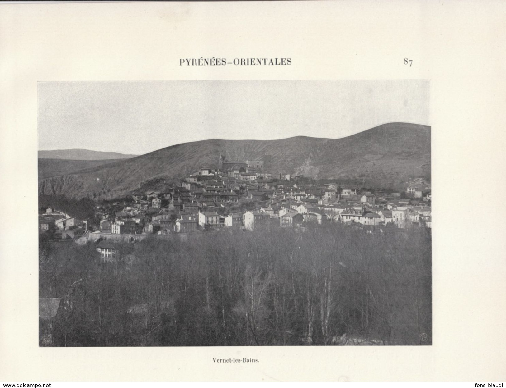 1900 - Iconographie - Vernet-les-Bains (Pyrénées-Orientales) - Vue Générale - FRANCO DE PORT - Non Classés