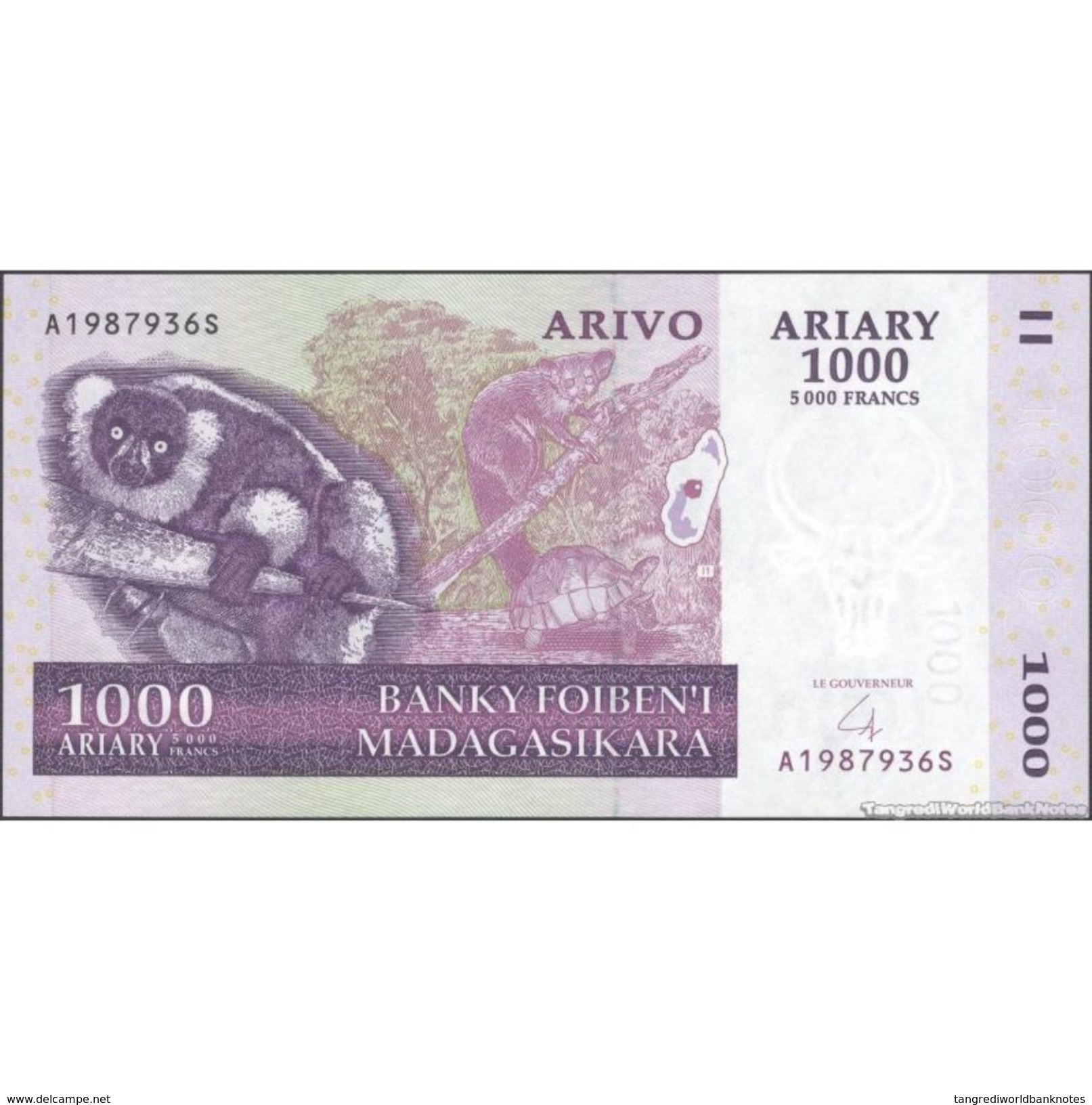 TWN - MADAGASCAR 89b - 1000 1.000 Francs 2008 A XXXXXXX S UNC - Madagascar