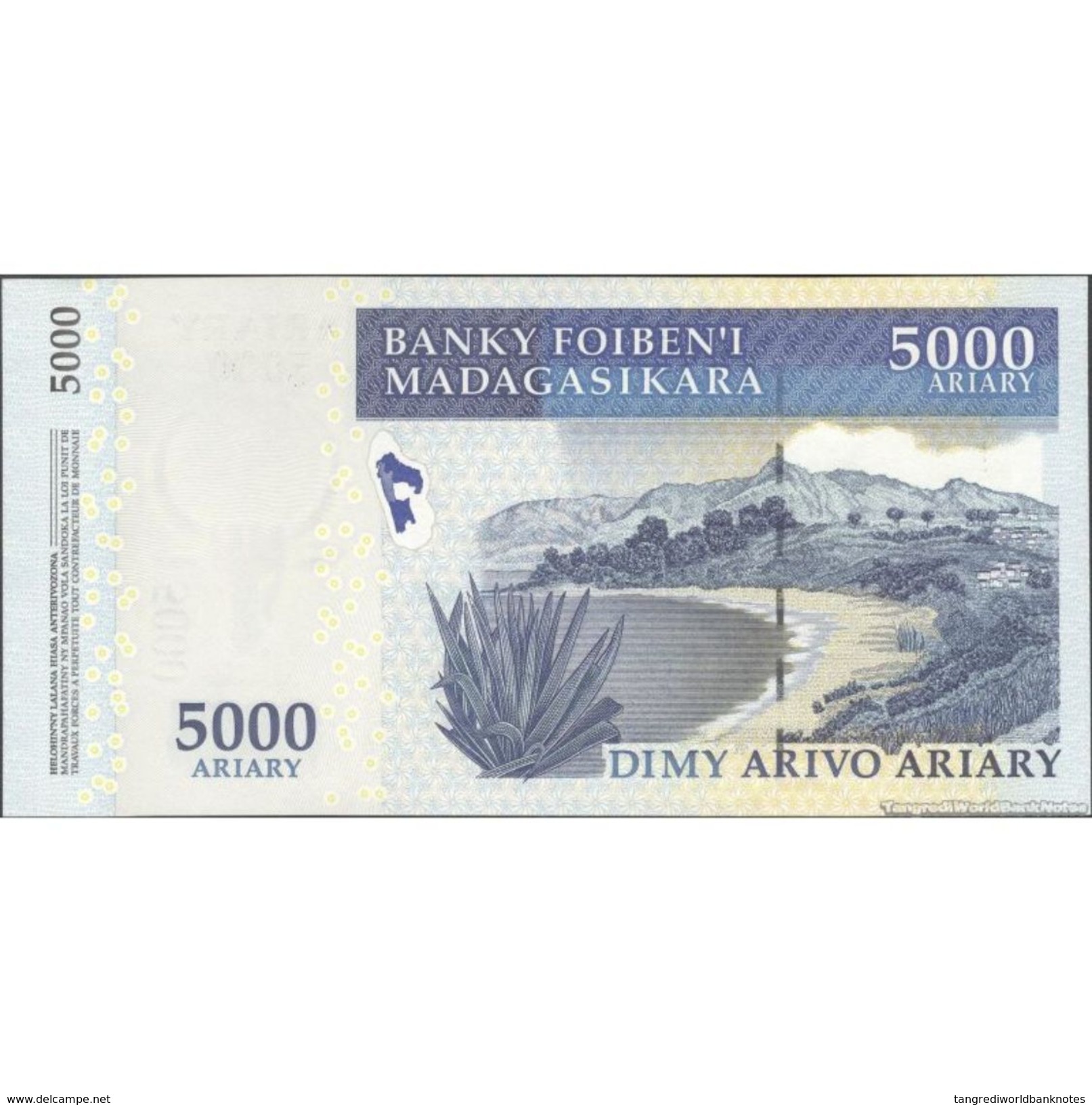 TWN - MADAGASCAR 91b - 5000 5.000 Francs 2008 C XXXXXXX D UNC - Madagascar