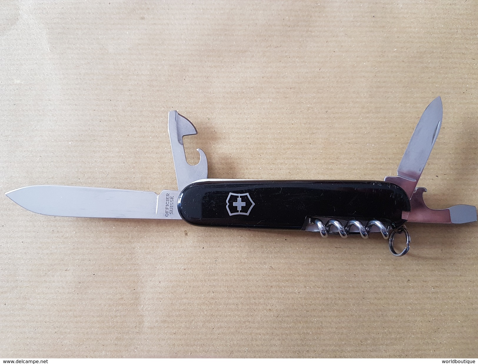 Couteau Suisse Noir Victorinox  Officier Suisse - Messen