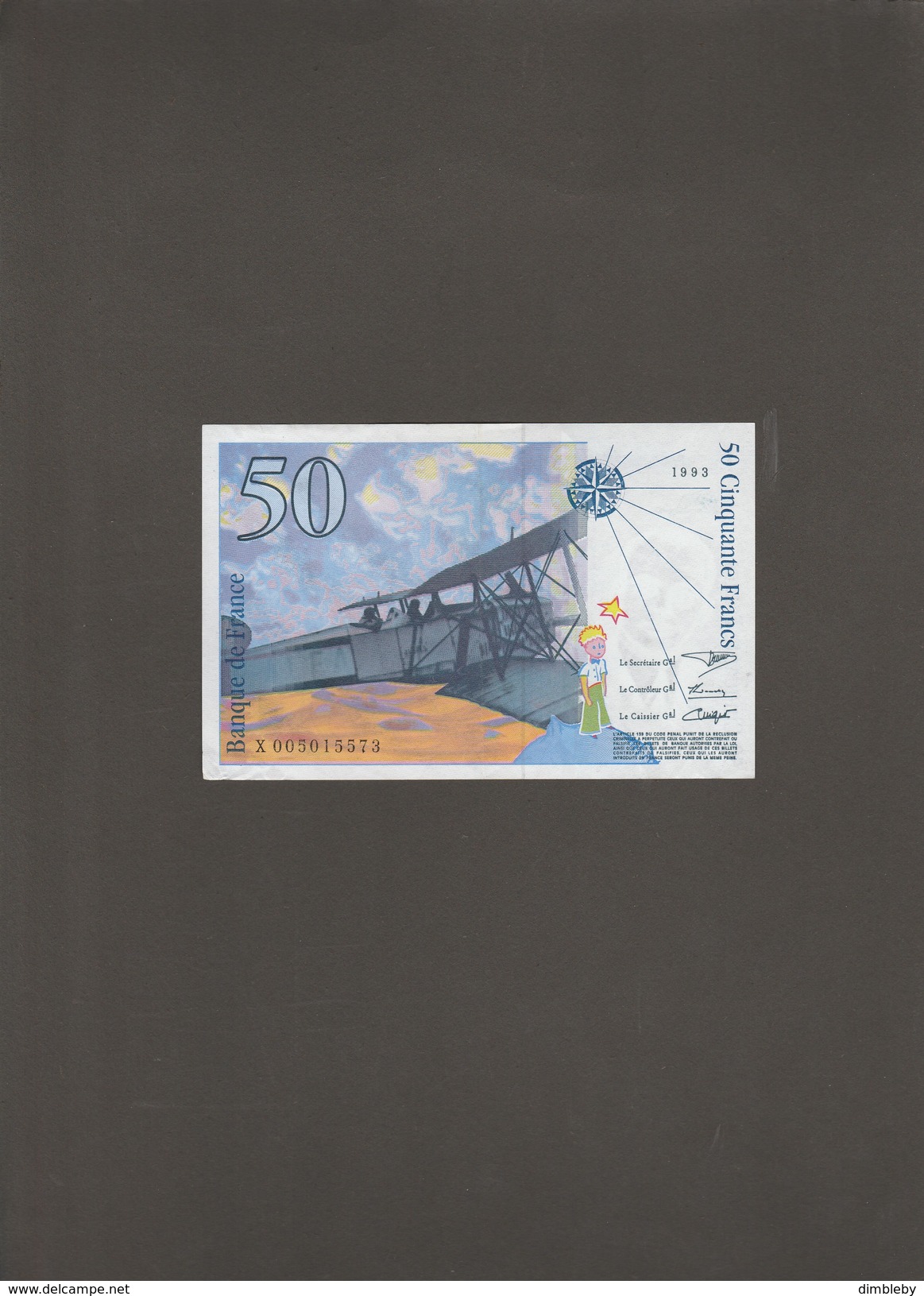 50 Francs - 50 F 1992-1999 ''St Exupéry''