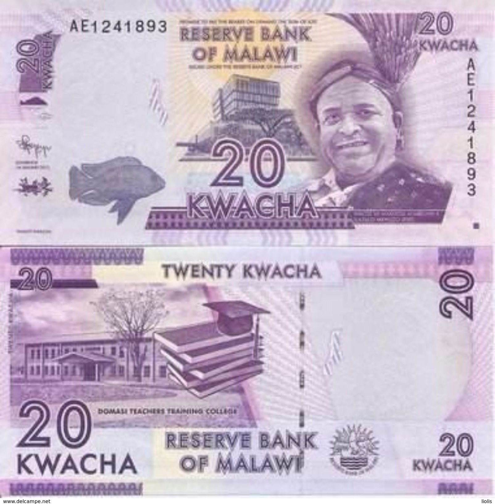 Malawi  P-57  20 Kwacha 2012  UNC - Malawi