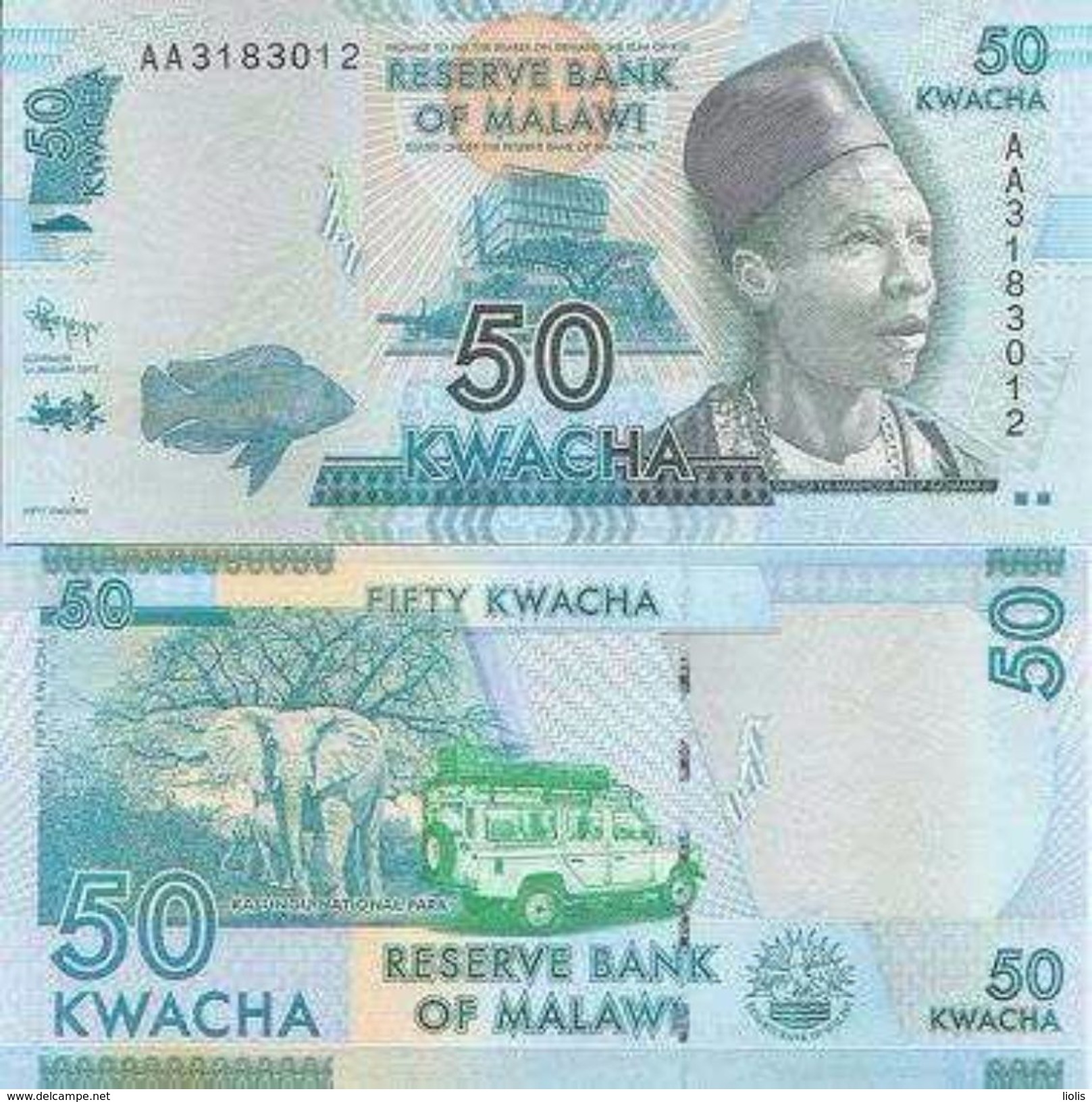 Malawi  P-58  50 Kwacha 2012  UNC - Malawi