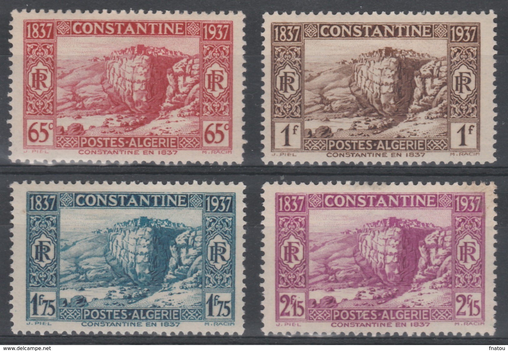 French Algeria, Conquest Of Constantine, Centenary, 1937, MH VF - Ungebraucht