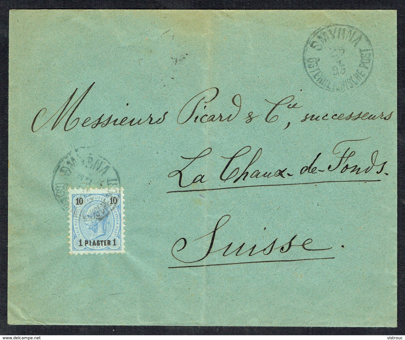 MM N° ? / Y&T N° 23 (LEVANT Aut) - Brief - SMYRNA (Turkey) Nach CHAUX-DE-FONDS (CH) - 25/4/1896. - Levant Autrichien