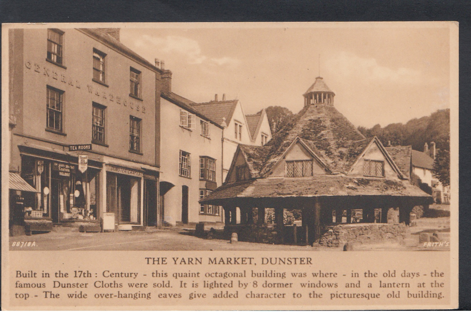 Somerset Postcard - The Yarn Market, Dunster  DC962 - Andere & Zonder Classificatie