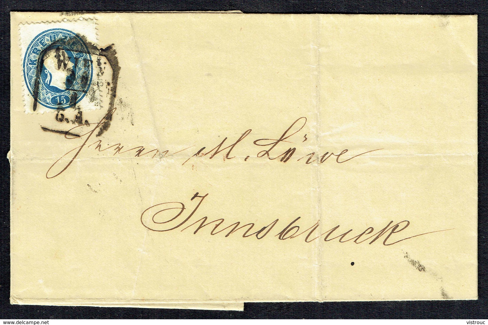 MM N° 22 / Y & T N° 21 - Brief - WIEN Nach INNSBRUCK - 21.6.1861. - Briefe U. Dokumente