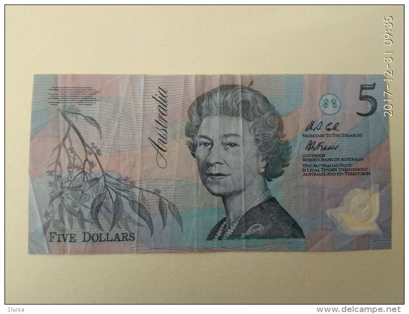 5 Dollari - 1974-94 Australia Reserve Bank (paper Notes)