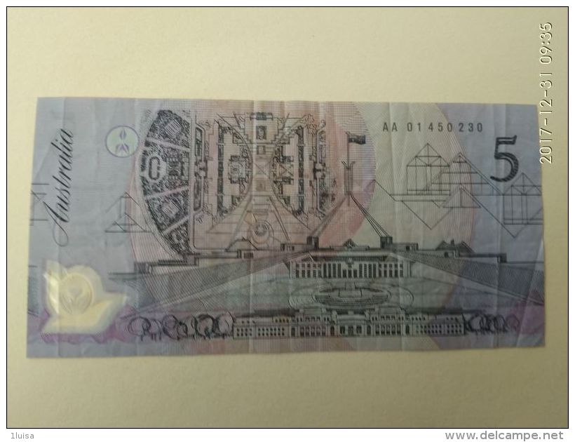 5 Dollari - 1974-94 Australia Reserve Bank (papier)