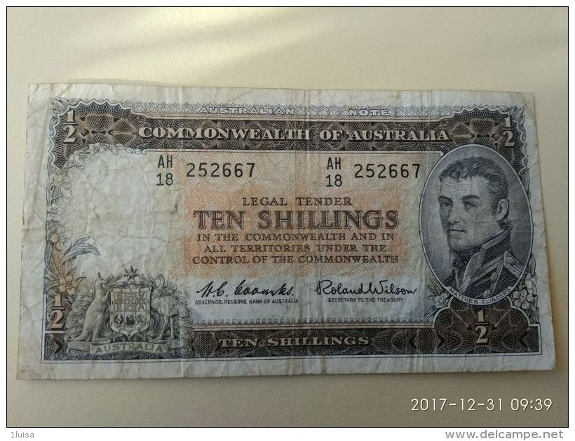 Ten Shillings - 1960-65 Reserve Bank Of Australia