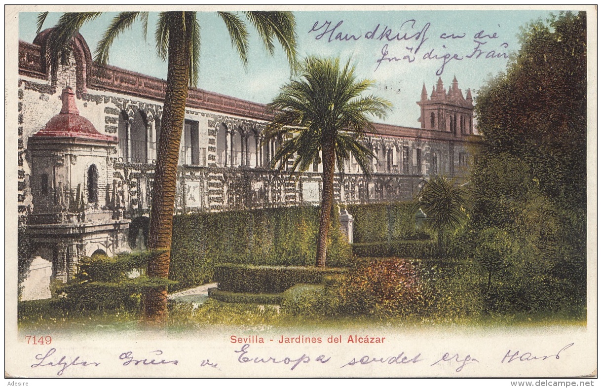 SEVILLA - Jardines Del Alcazar, Gel.1918? - Sevilla