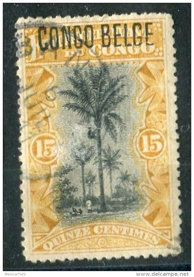 CONGO BELGE ( POSTE ) : Y&amp;T N°  42  TIMBRE  TRES  BIEN  OBLITERE  , VOIR . - Oblitérés