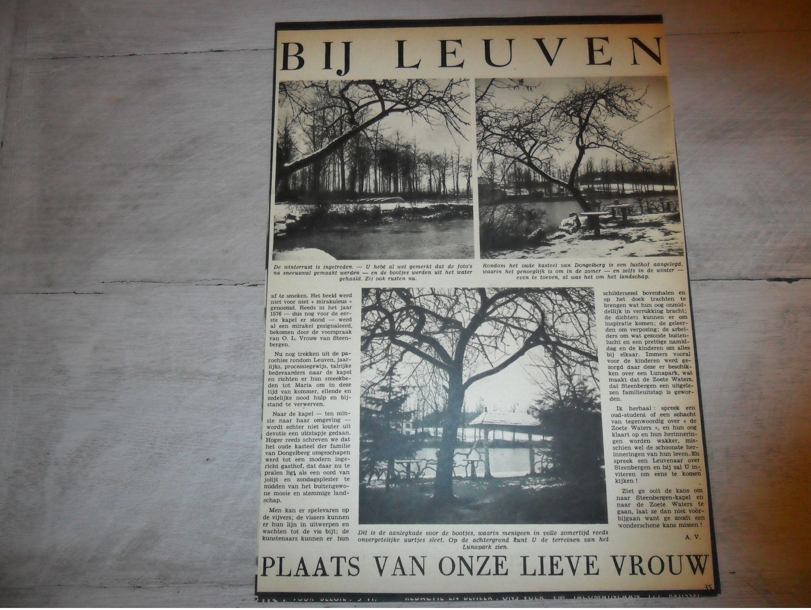 Origineel Knipsel ( 965 ) Uit Tijdschrift :  Steenbergen Bij Leuven  Louvain  2 Blz.  1947 - Unclassified