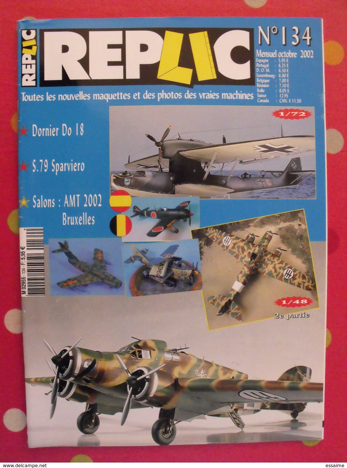 lot de 4 revues Replic. Maquette Avion Aviation 1999-2002