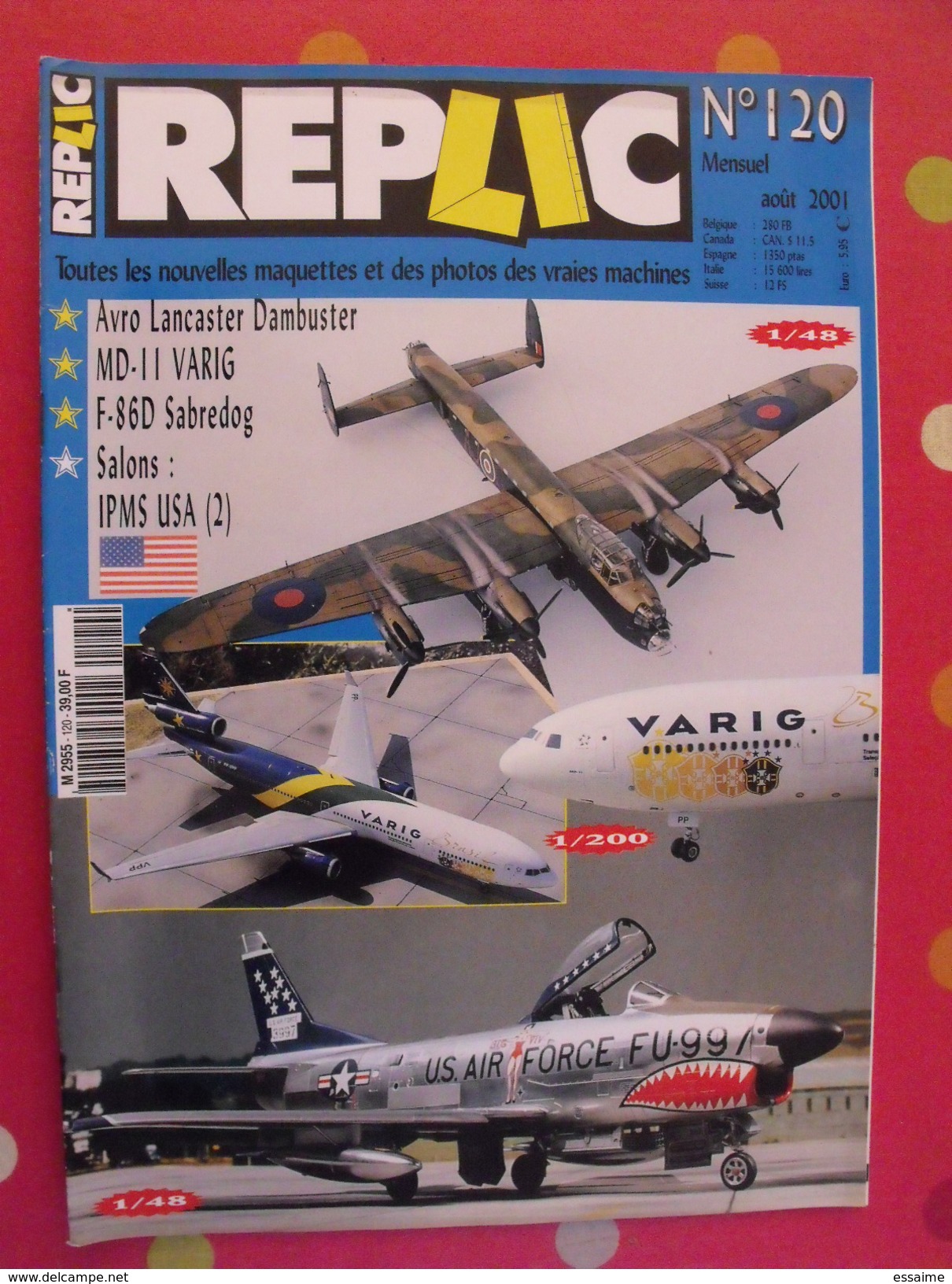 lot de 4 revues Replic. Maquette Avion Aviation 1999-2002