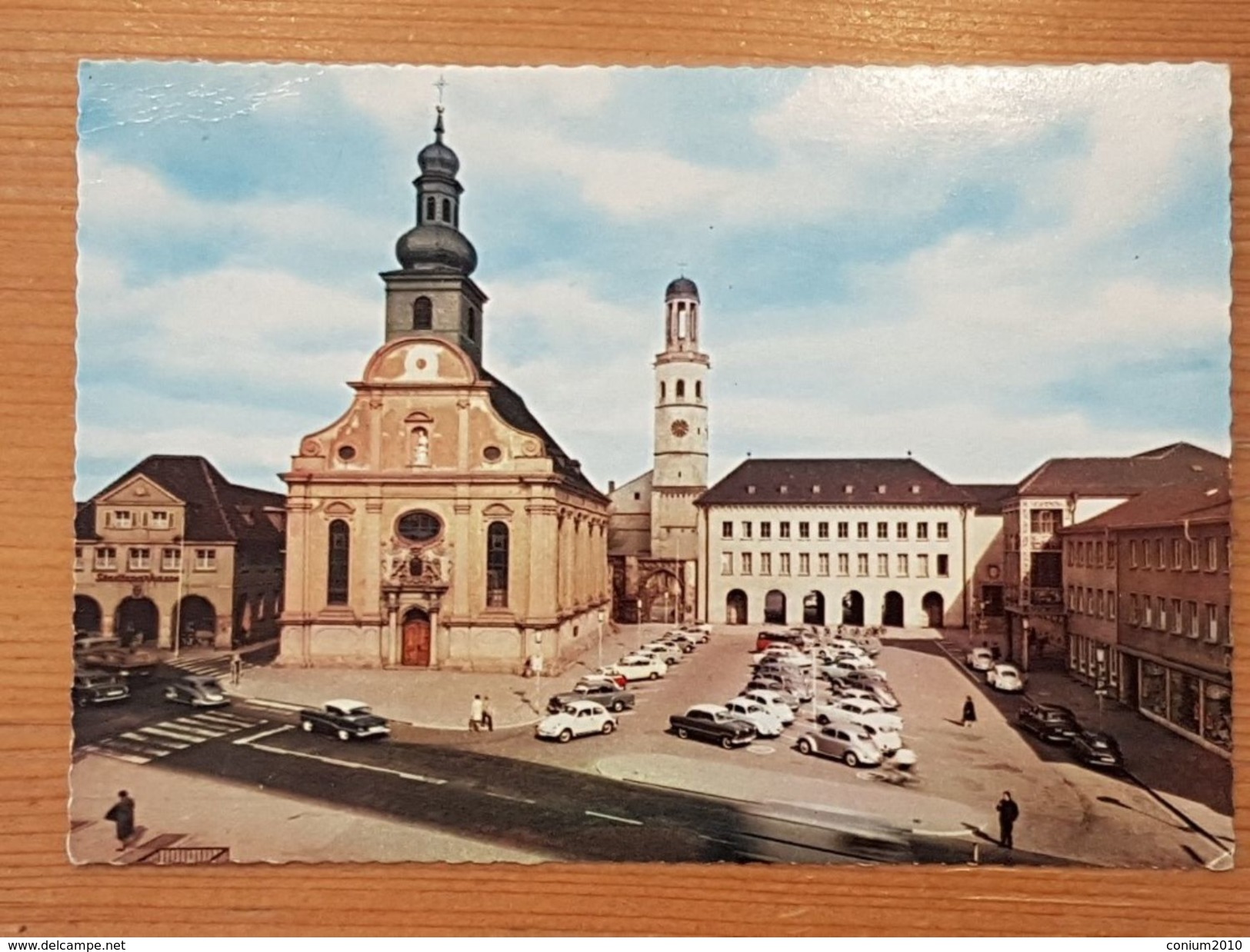 Frankenthal,Rathausplatz, Gelaufen 1963 - Frankenthal