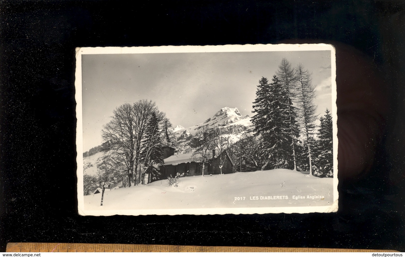 LES DIABLERETS Vaud : L'église Anglaise English Church  1952 - Andere & Zonder Classificatie