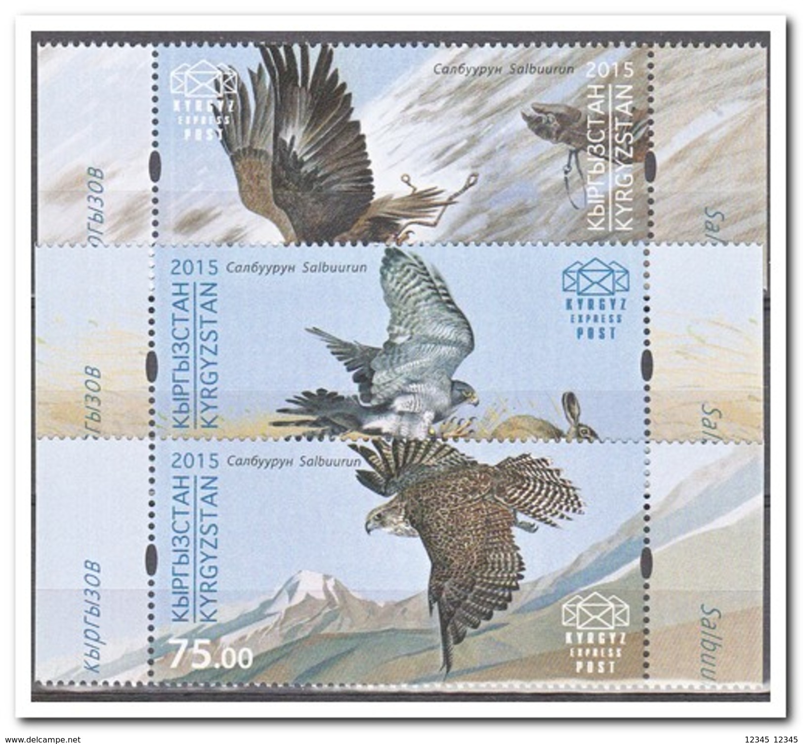Kirgizië 2015, Postfris MNH, Birds - Kirgizië