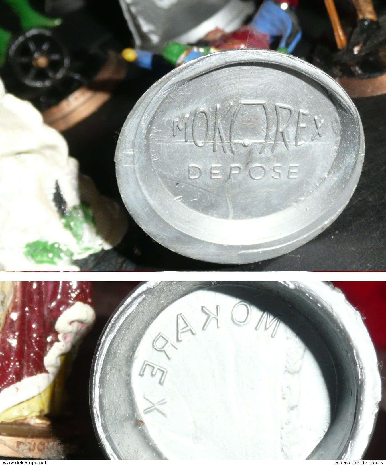 Rare Lot D'ancienne Figurines MOKAREX En Plastique, Peintes, Jeu D'échecs - Other & Unclassified