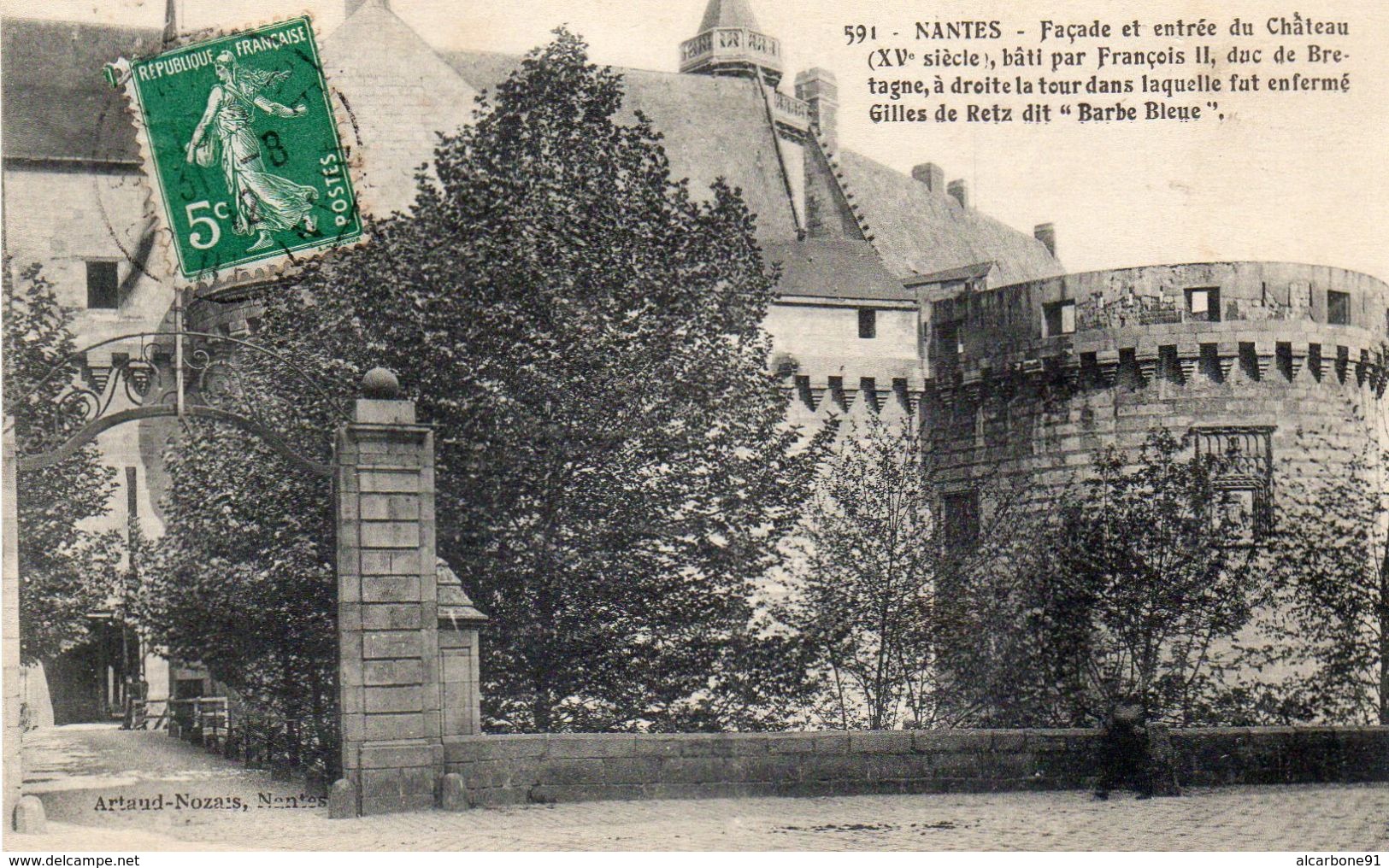 NANTES - Façade Et Entrée Du Château - Nantes