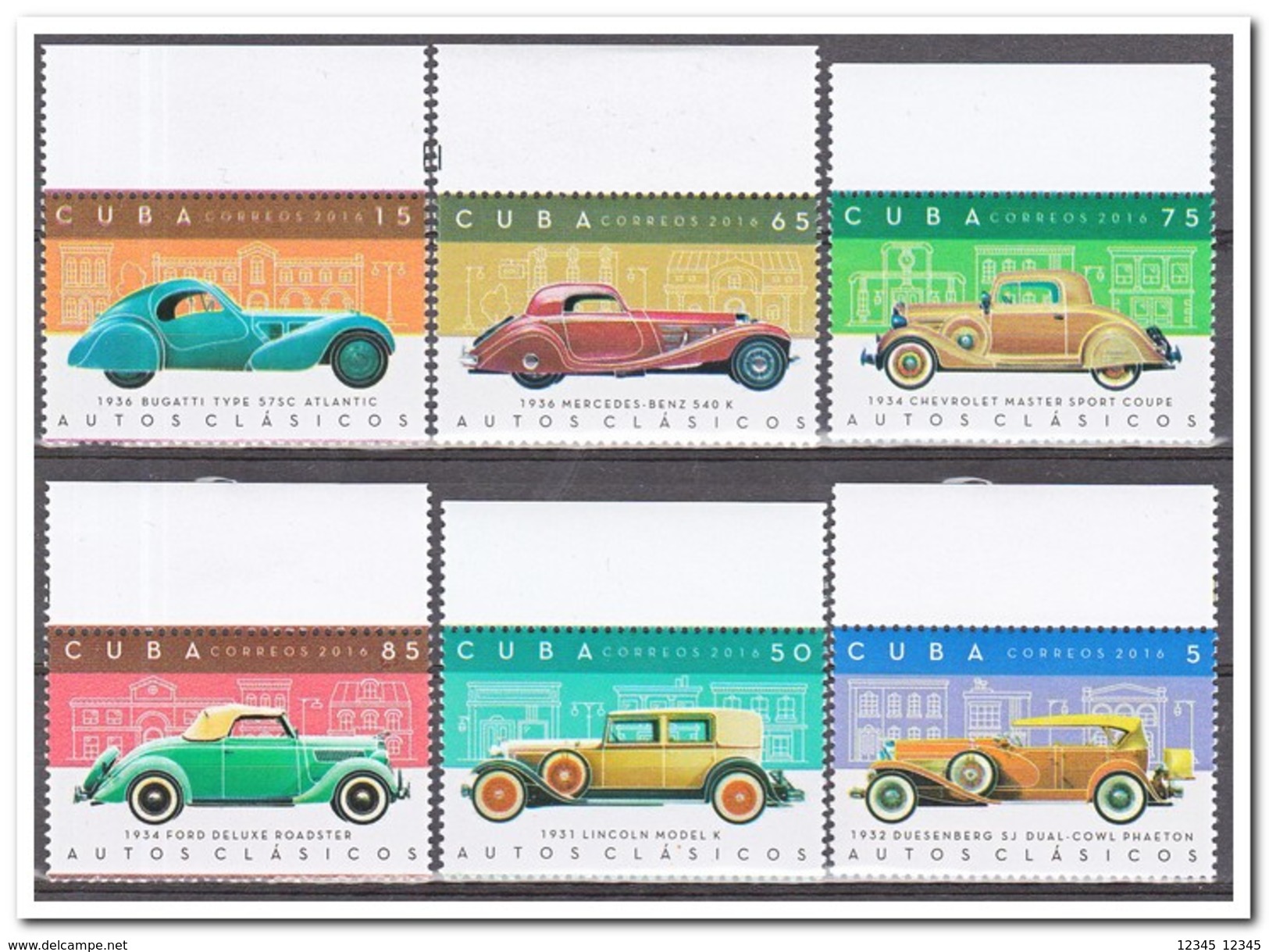 Cuba 2016, Postfris MNH, Cars - Ongebruikt