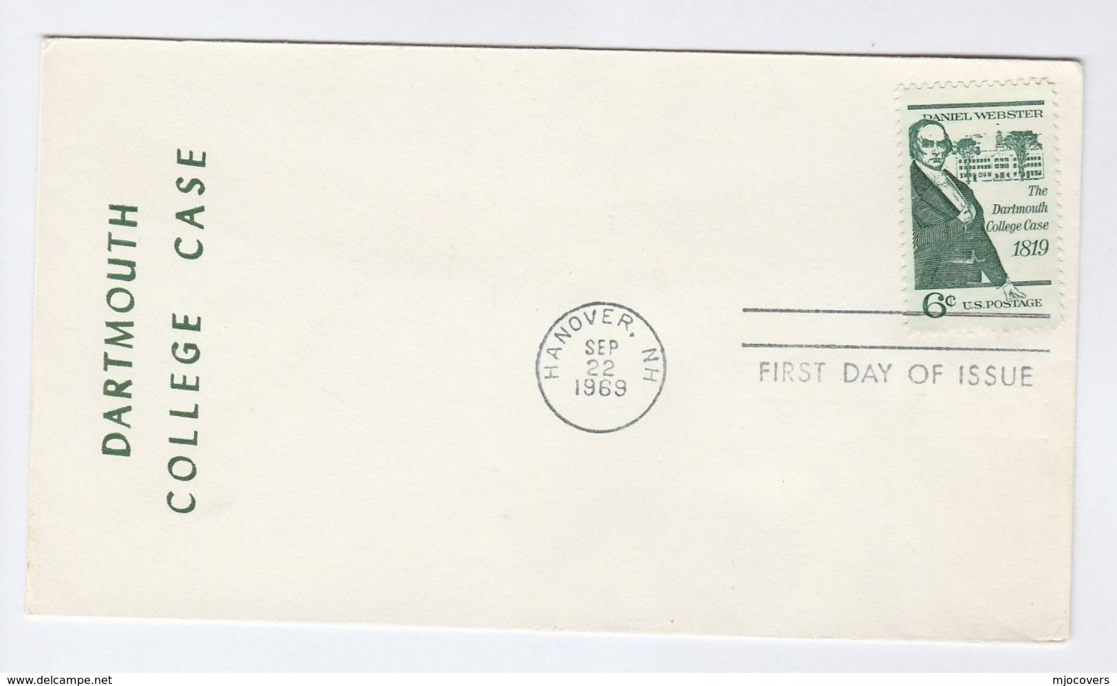 1969 Hannover Nh USA FDC DARTMOUTH COLLEGE Stamps Cover - 1961-1970