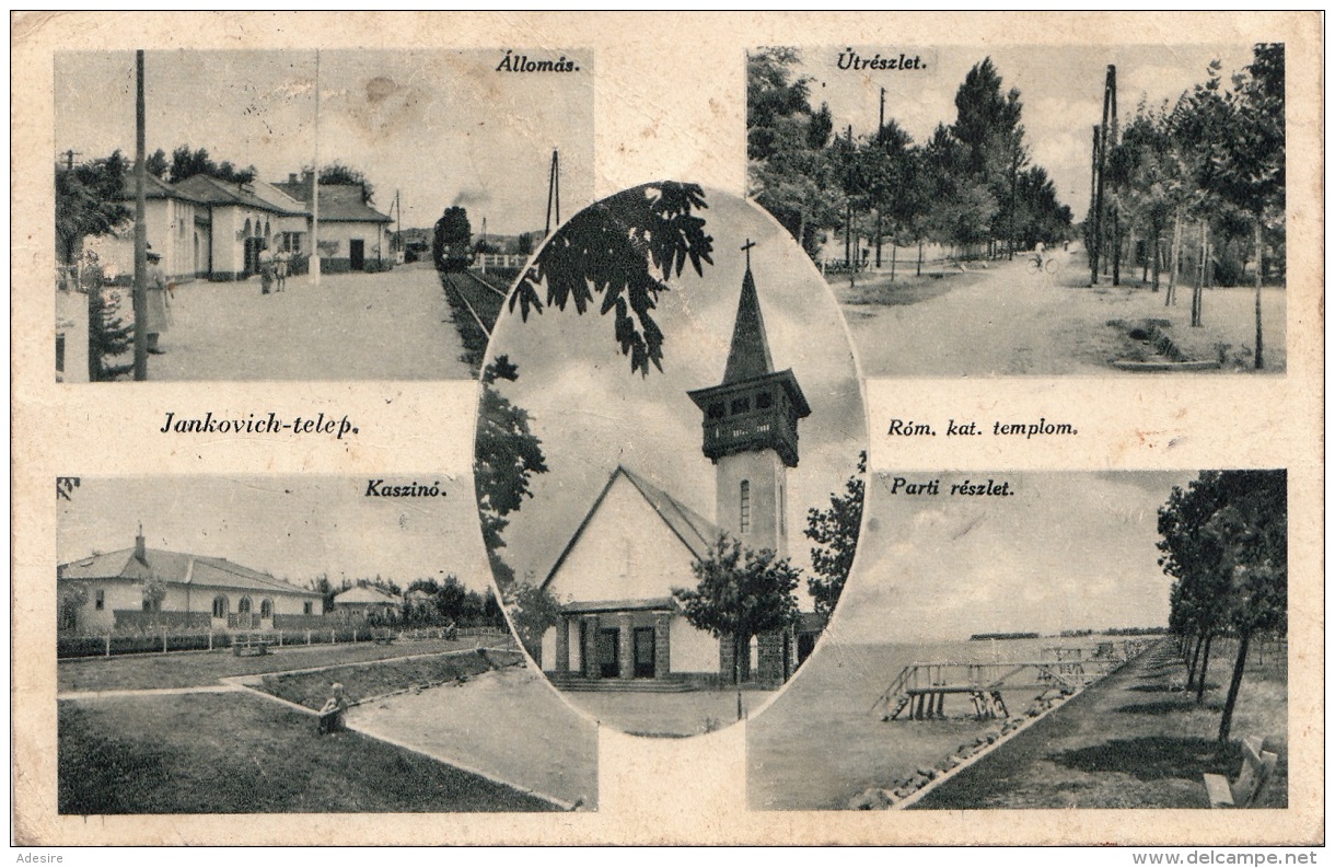 JANKOVICH-TELEP. (Ungarn) . Seltene Karte Gel.1941, Mit Marke, Karte Etwas Fleckig - Ungarn