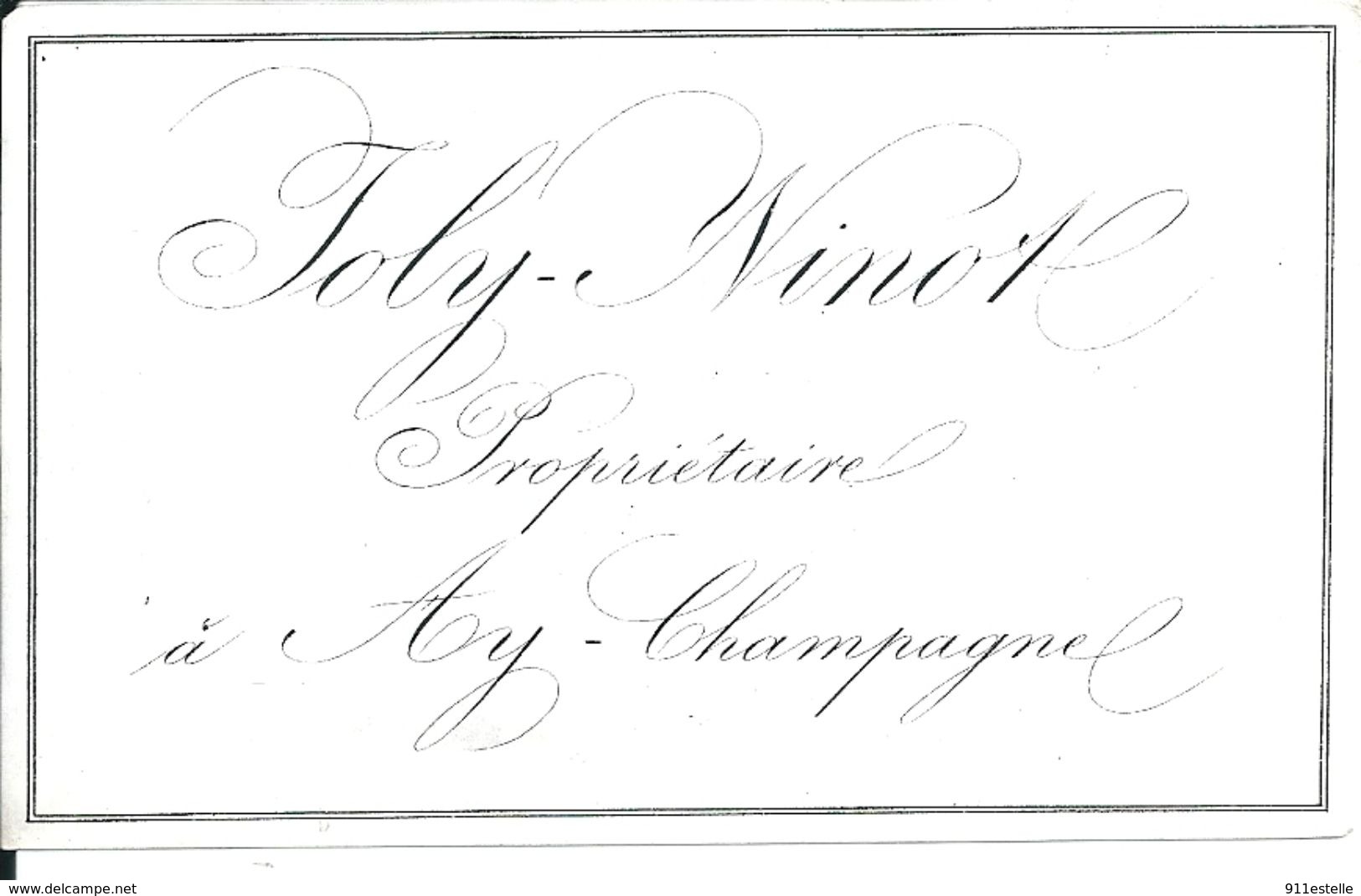 AY   JOLY  NINOT  PROPRIETAIRE  à     AY CHAMPAGNE - Champagne