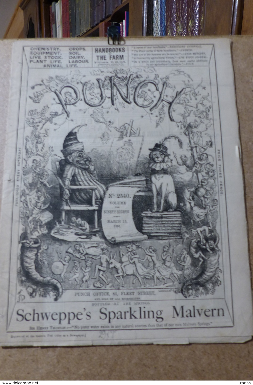 Revue Journal PUNCH Satirique Caricature 29 X 22,5 Germany Allemagne Bismarck N° 2540 De 1890 - 1850 - 1899