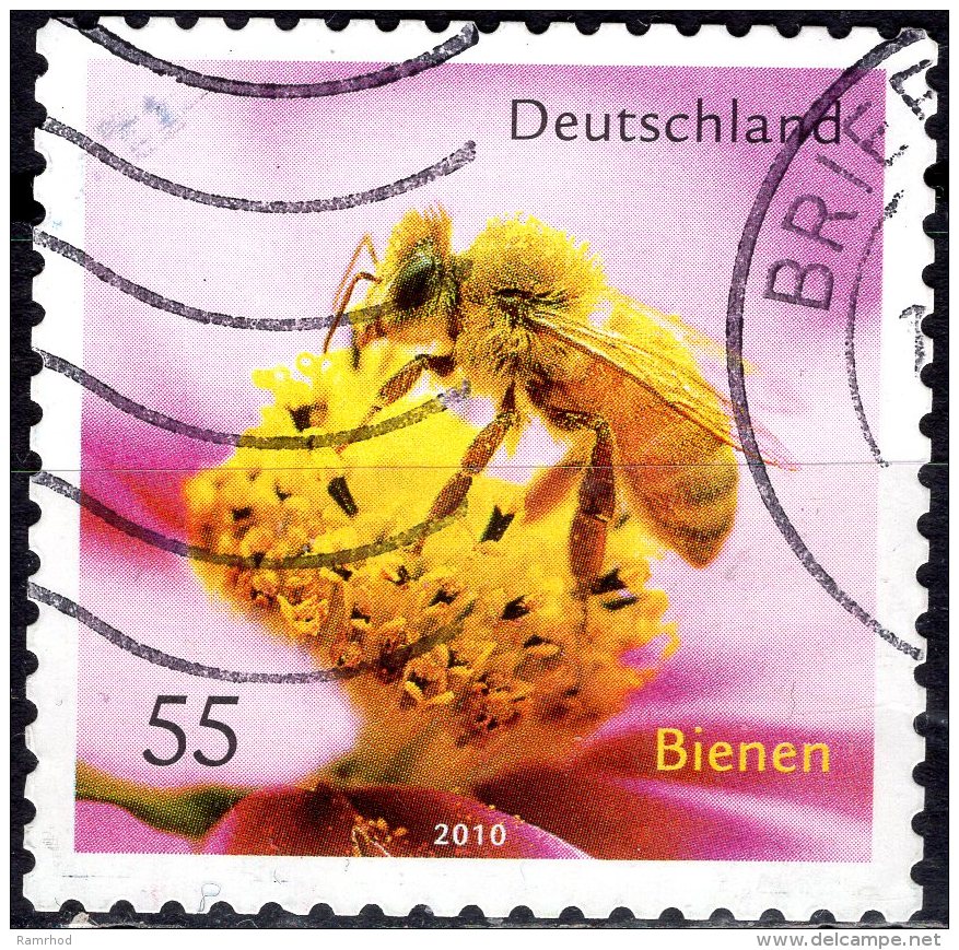 GERMANY 2010 Fauna - Bees FU - Used Stamps