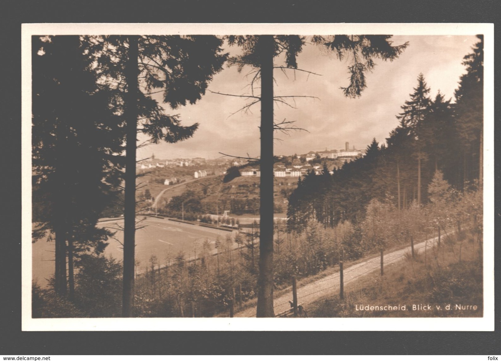 Lüdenscheid - Blick V. D. Nurre - Fotokarte Kunstanstalt Kettling & Krüger - Luedenscheid