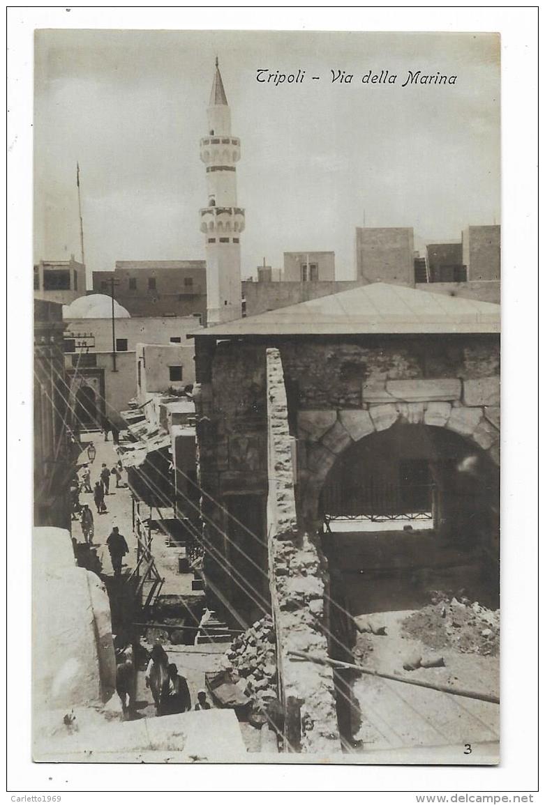 TRIPOLI - VIA DELLA MARINA 1916   VIAGGIATA FP - Libye