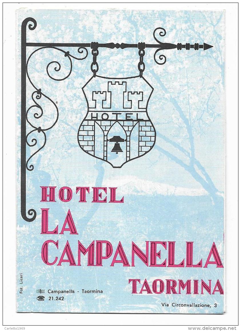 TAORMINA - HOTEL LA CAMPANELLA DEPLIANTS - Dépliants Touristiques