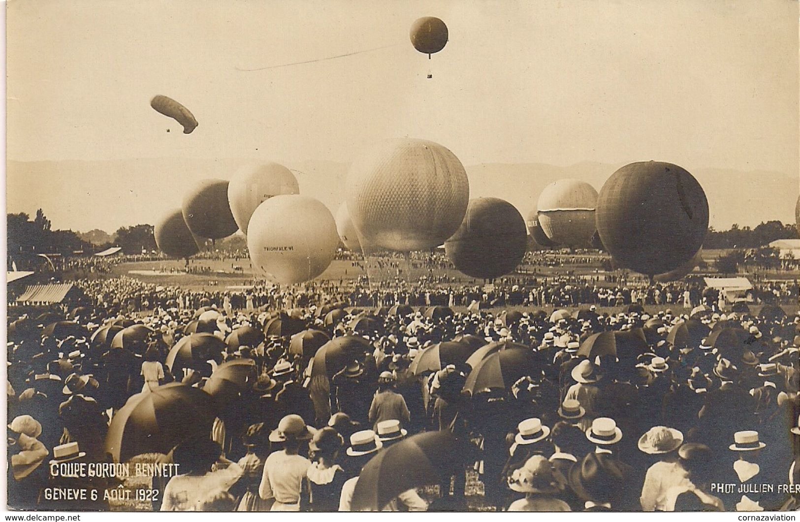 Aviation - Gordon-Bennett - Genève 1922 - Montgolfières