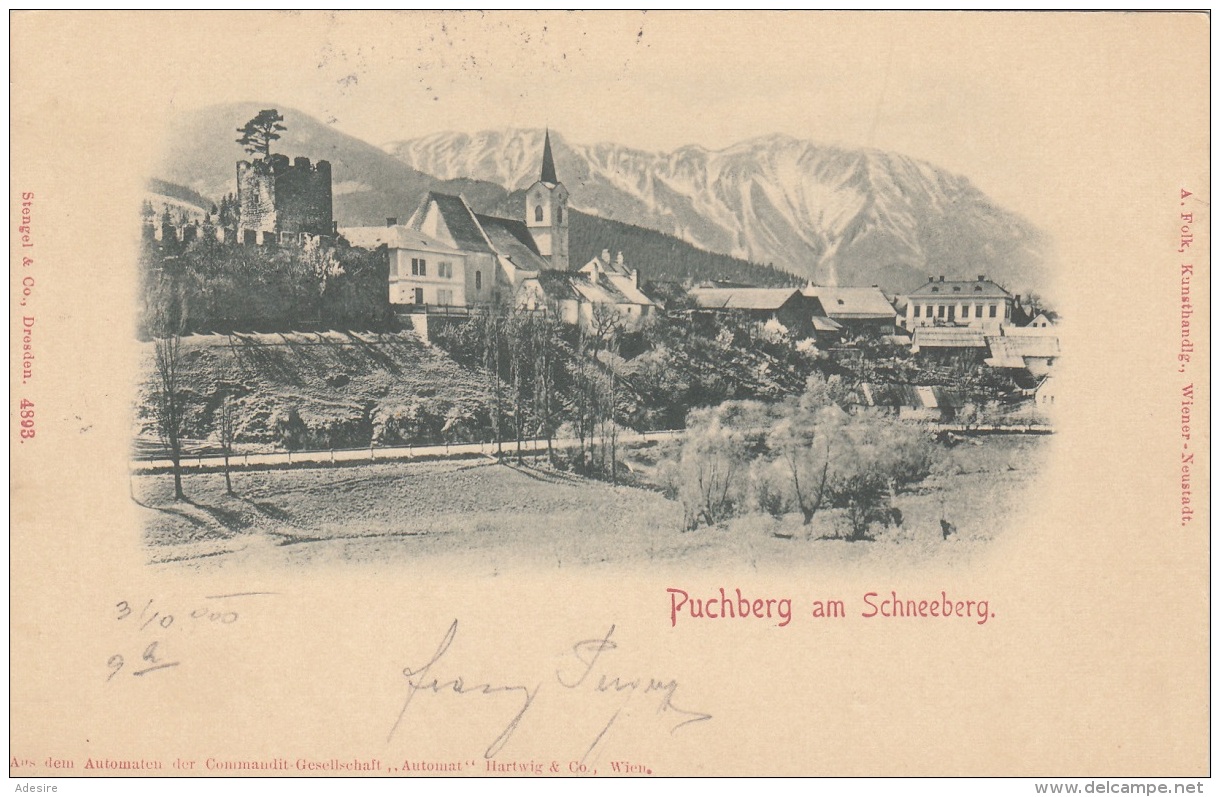 PUCHBERG Am Schneeberg (NÖ) - Gel.1899?, Gute Erhaltung - Schneeberggebiet