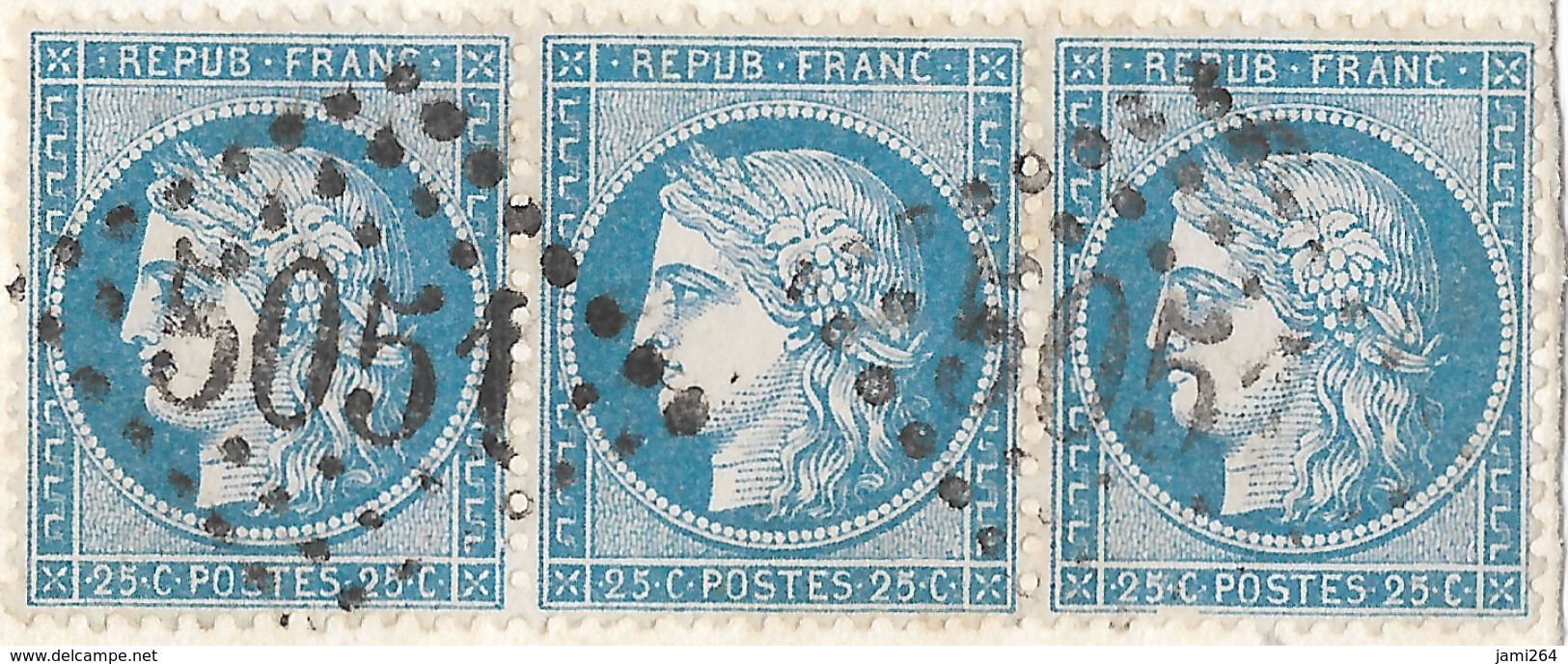 DEVANT DE LETTRE Avec N° 60 A;  56/57/58 B2 (ORAN; ALGÉRIE) En RECOMMANDÉ  TTB - 1871-1875 Ceres