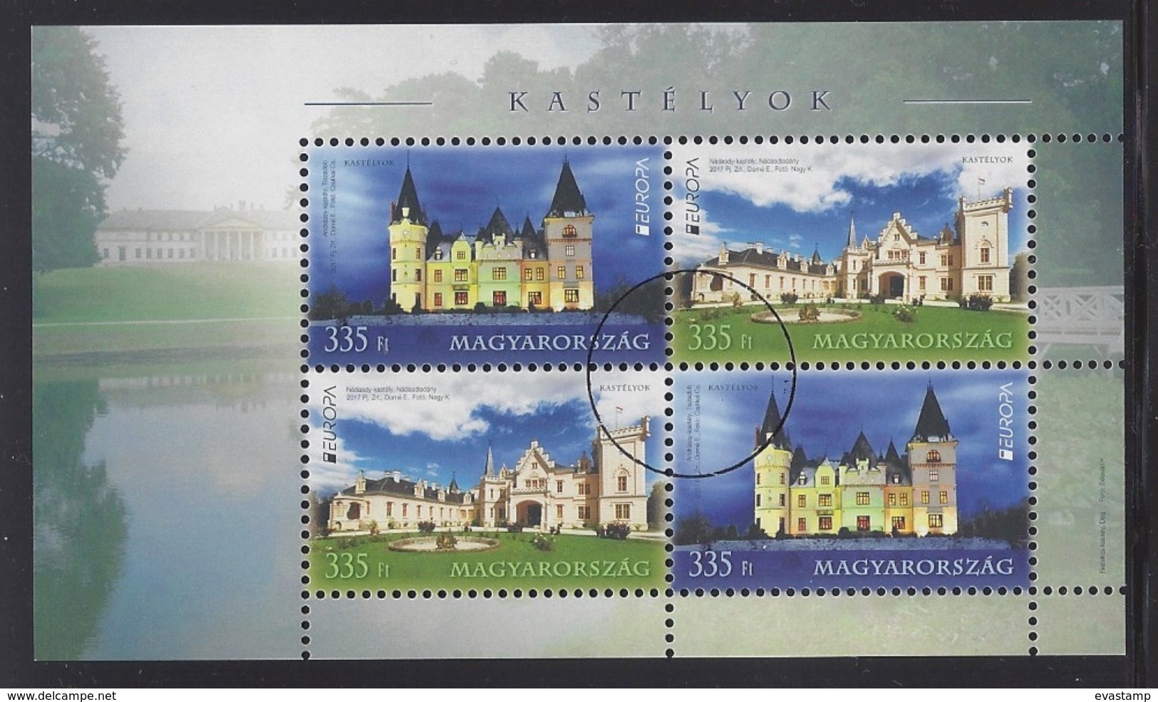 HUNGARY - 2017.  S/S - EUROPA 2017 / Castles / Andrassy Castle - Nadasdy Castle USED!!! - Usado