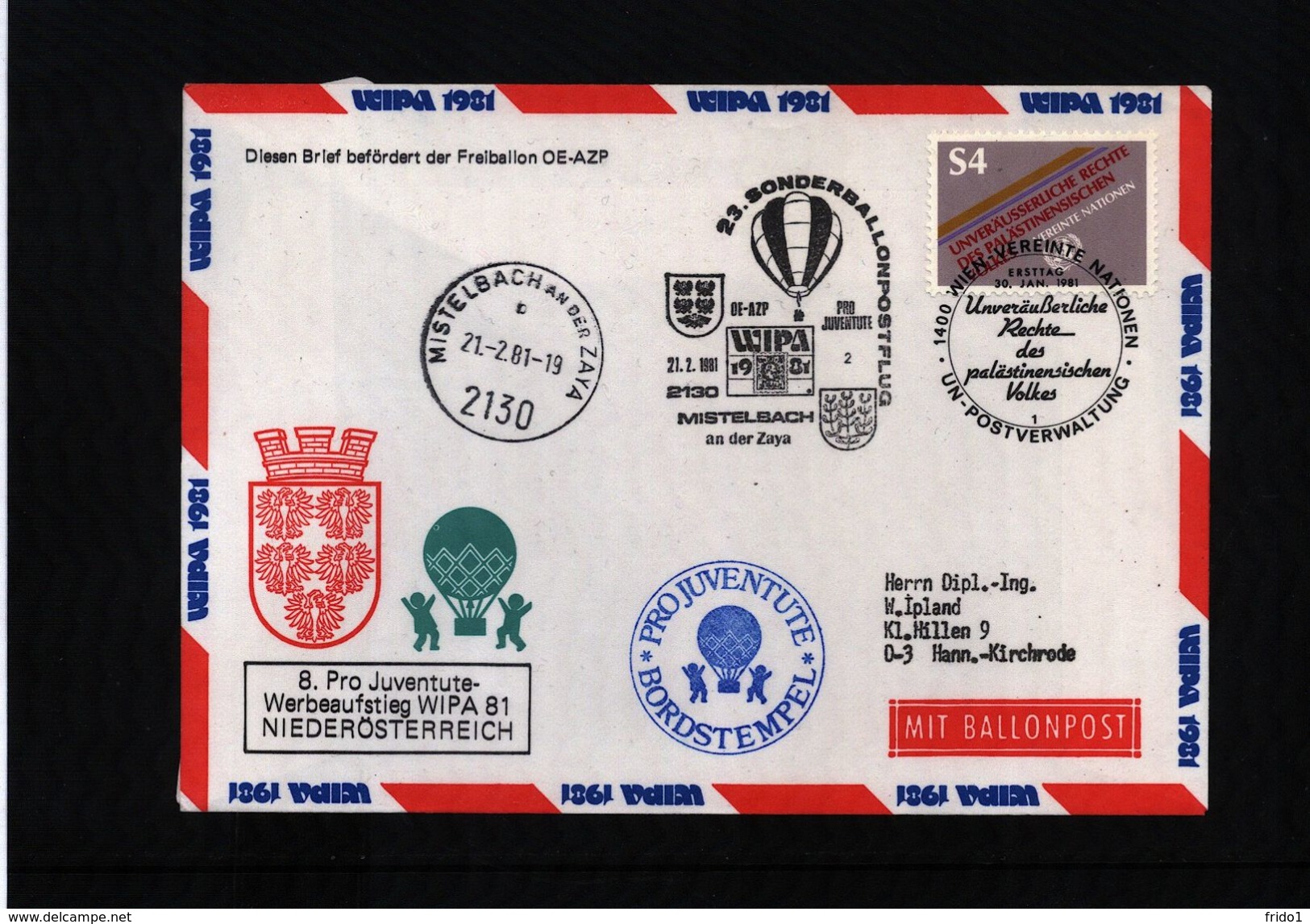 Oesterreich / Austria 1981 23.Sonderballonpost - Balloon Covers