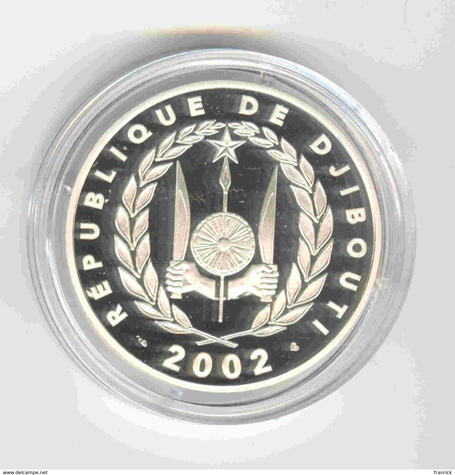 COIN/MUNZE 250 FRANCS DJIBOUTI  ARGENT B E 2002 DROMADAIRES - COFFRET LE FRANC APRES L'EURO - Djibouti