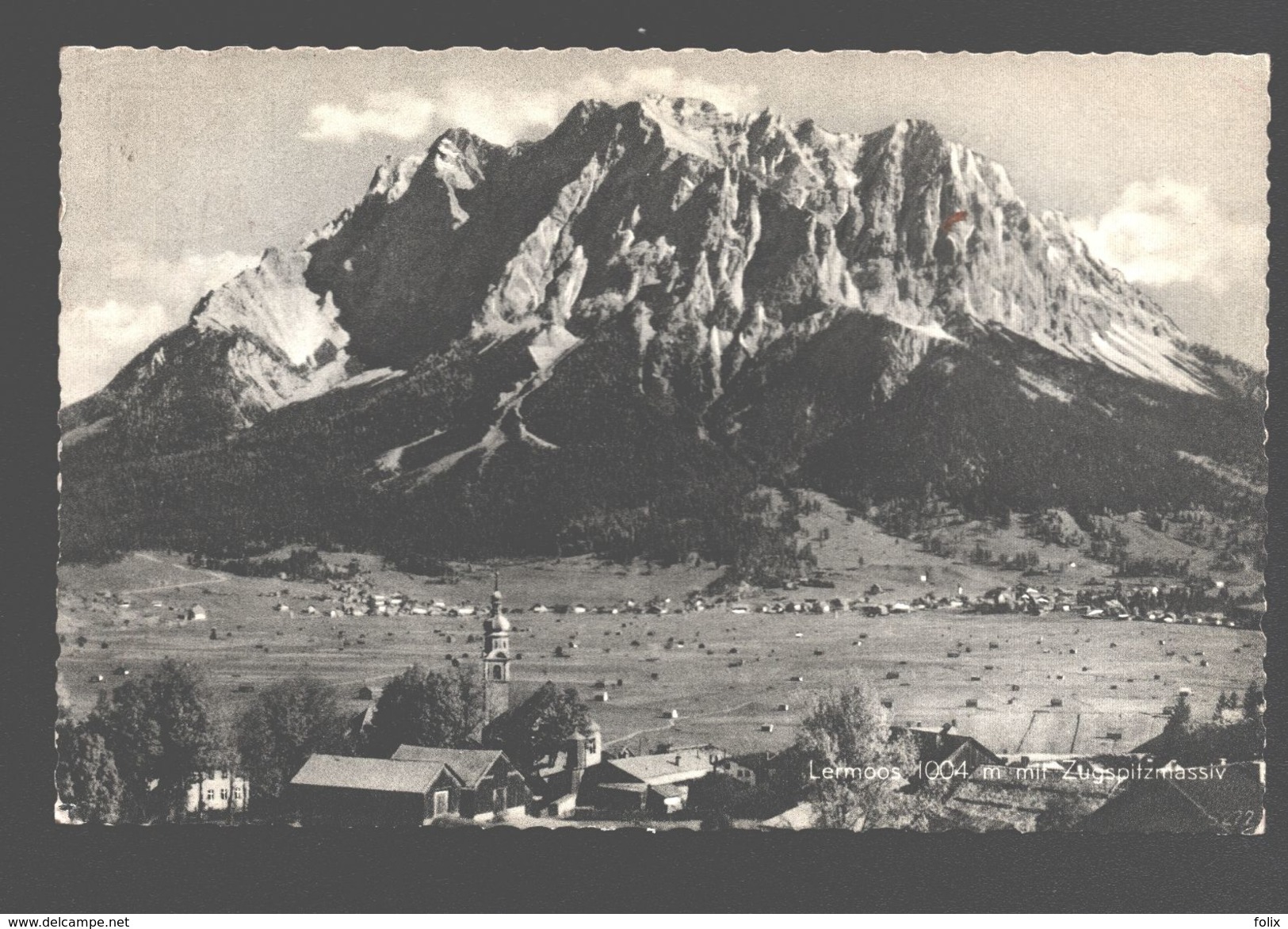 Lermoos Mit Zugspitzmassiv - 1954 - Lermoos