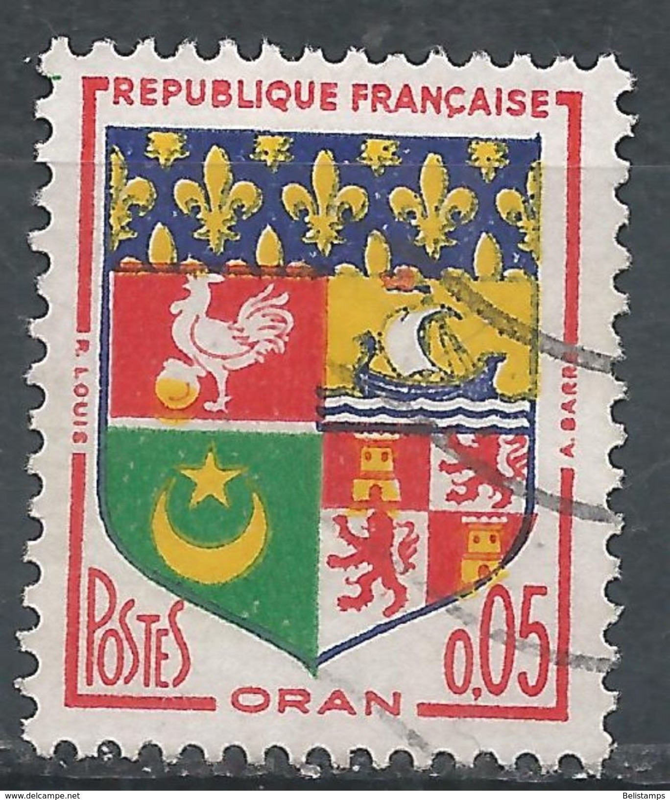 France 1960. Scott #973 (U) Arms Of Oran - 1941-66 Escudos Y Blasones