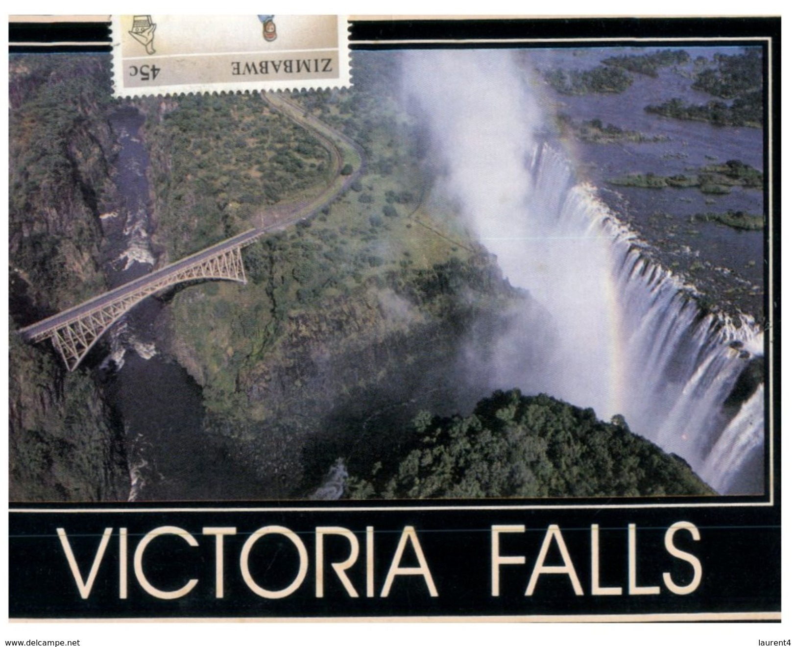 (PH 103) Zimbabwe - Victoria Fall (with Stamp) - Zimbabwe