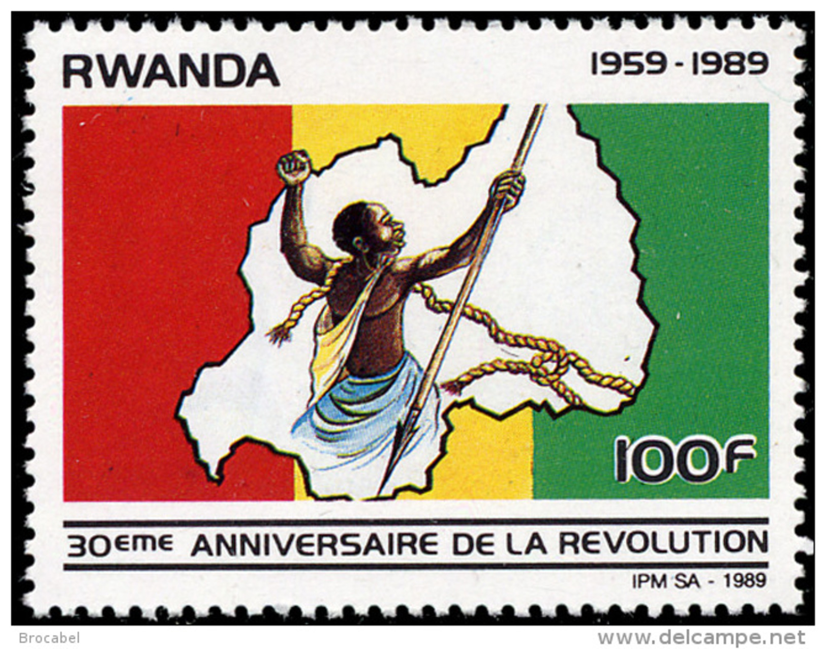 Rwanda 1363**  100Fr Revolution   MNH - Neufs