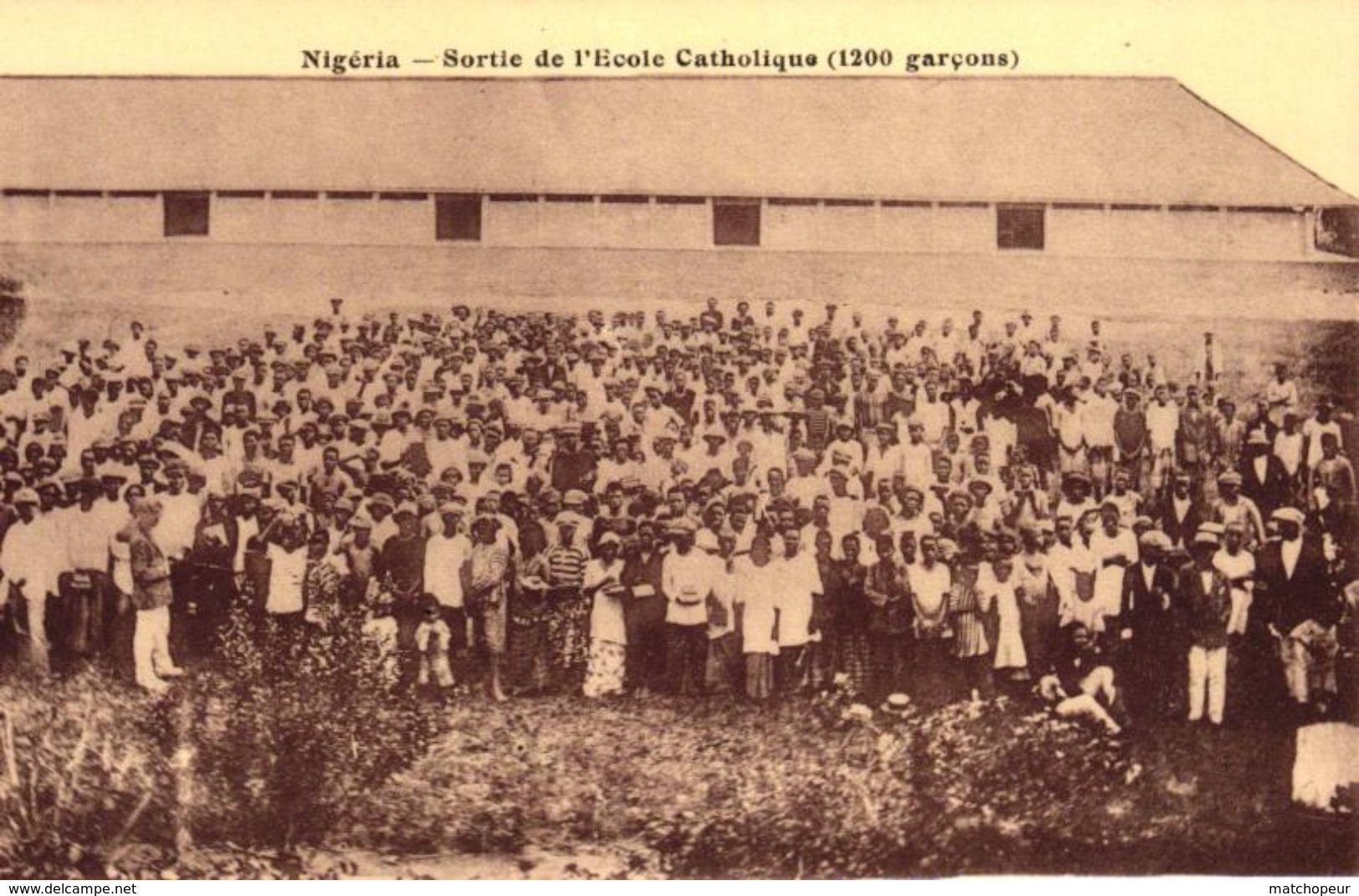 NIGERIA - SORTIE DE L'ECOLE CATHOLIQUE 1200 GARCONS - Nigeria