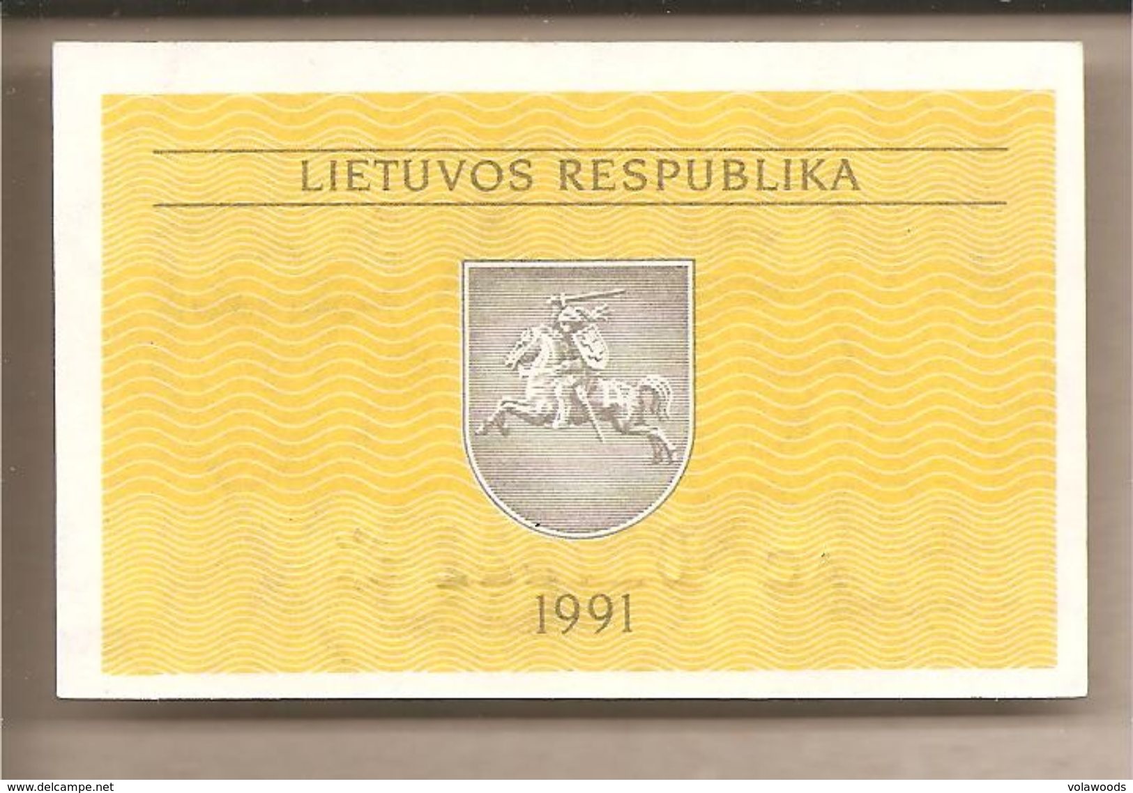 Lituania - Banconota Non Circolata FdS Da 0.10 Talonas - 1991 - Lituanie