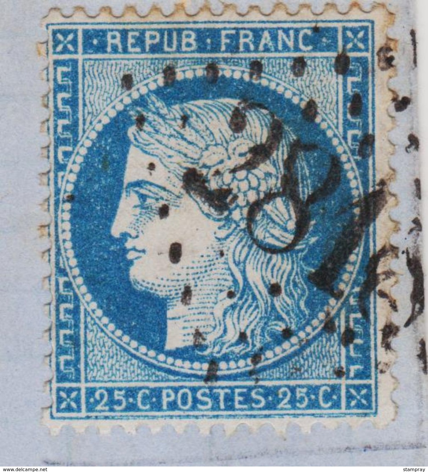 Cérès N° 60 A N° 133 D1 2éme état GC 2818 Sur Lettre 2 Scans - 1871-1875 Ceres