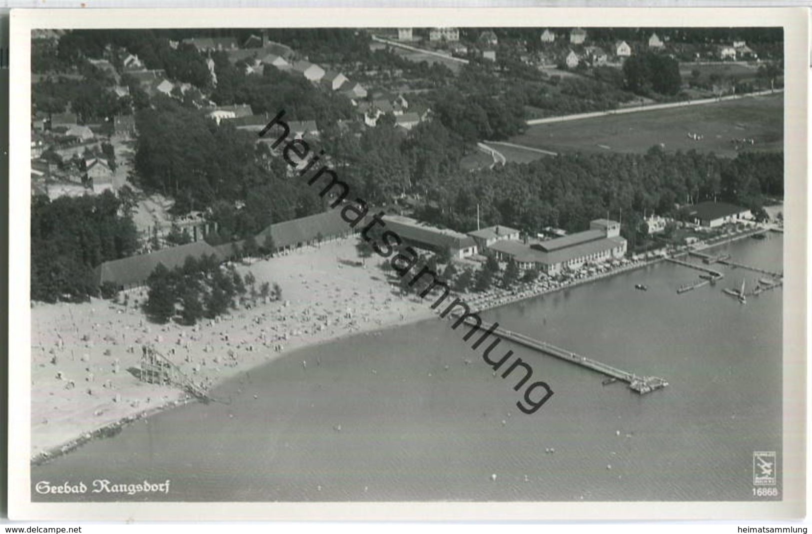 Rangsdorf - Fliegeraufnahme - Foto-Ansichtskarte - Verlag Klinke & Co. Berlin - Rangsdorf