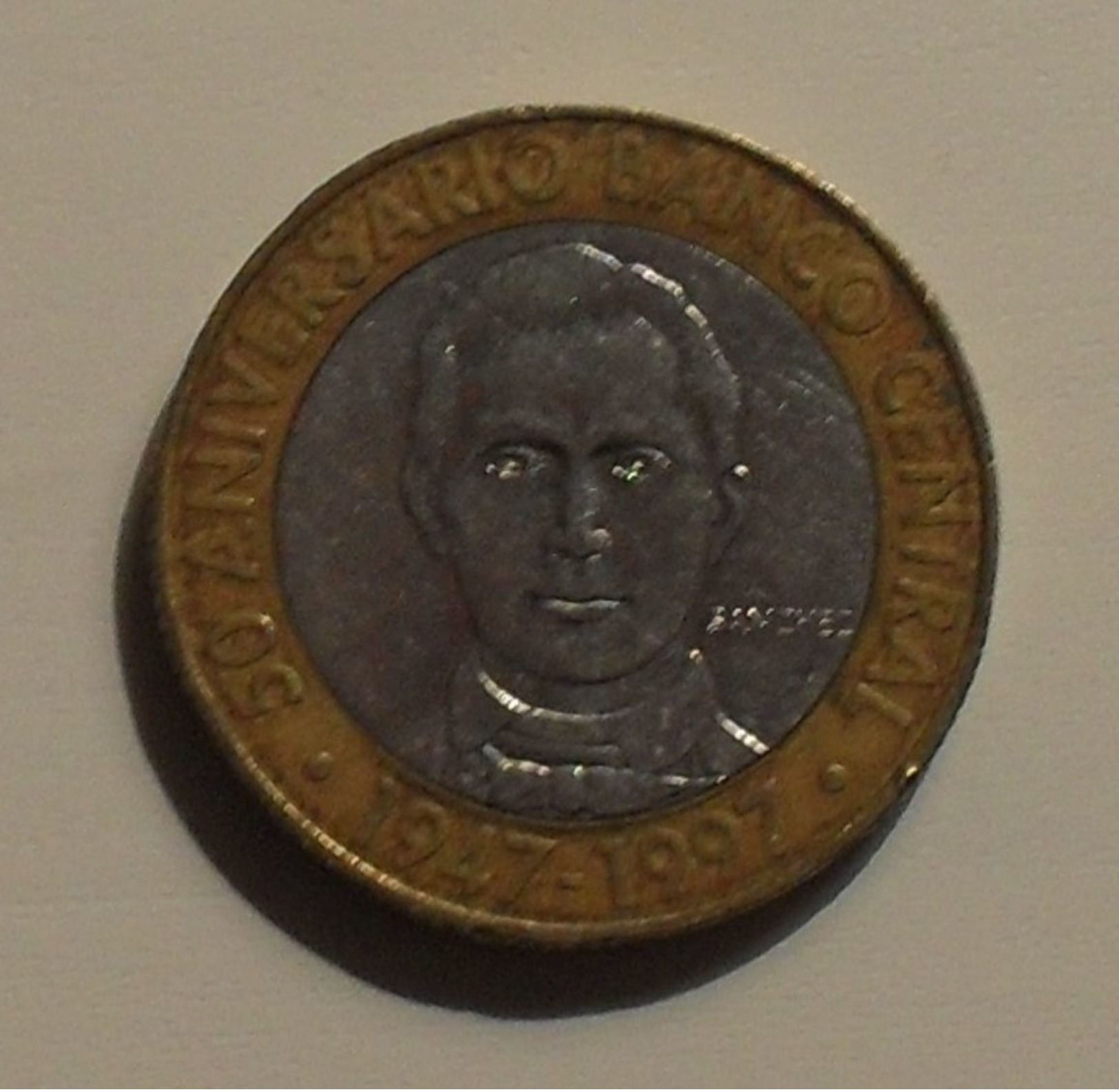 1997 - Dominicaine République - Dominican Republic - 5 PESOS, Commémorative, KM 88 - Dominicana